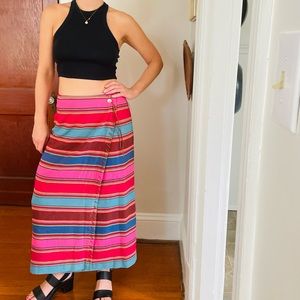 Pendleton Southwest Blanket / Wrap Maxi Skirt